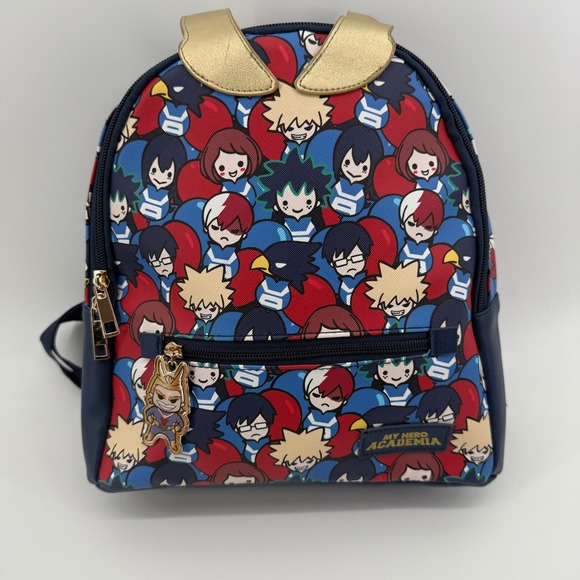 My Hero Academia Mini Backpack All Might UA Chibi Anime Bag 12x11x5 - Picture 1 of 9